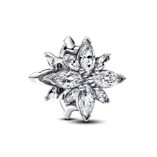 Sparkling Christmas Charms Butterfly Bell Moon Beads Pendants Fit Original Pan Bracelet Necklace DIY Women Jewelry New Year Gift