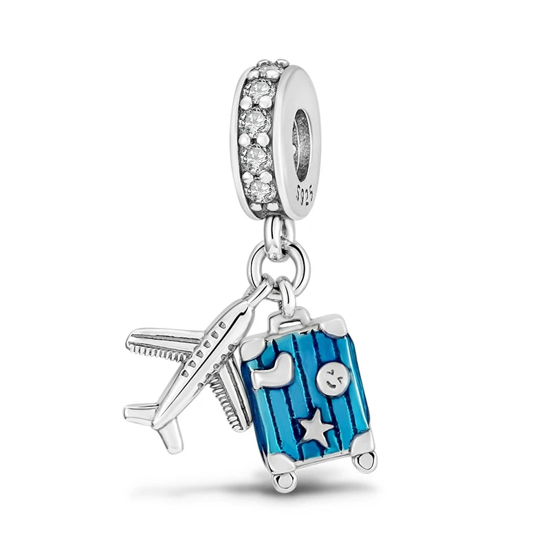 Hot Sale 925 Silver Charms Beads Fit Original Pan Bracelet Making for Woman Jewelry Fashion Pendant