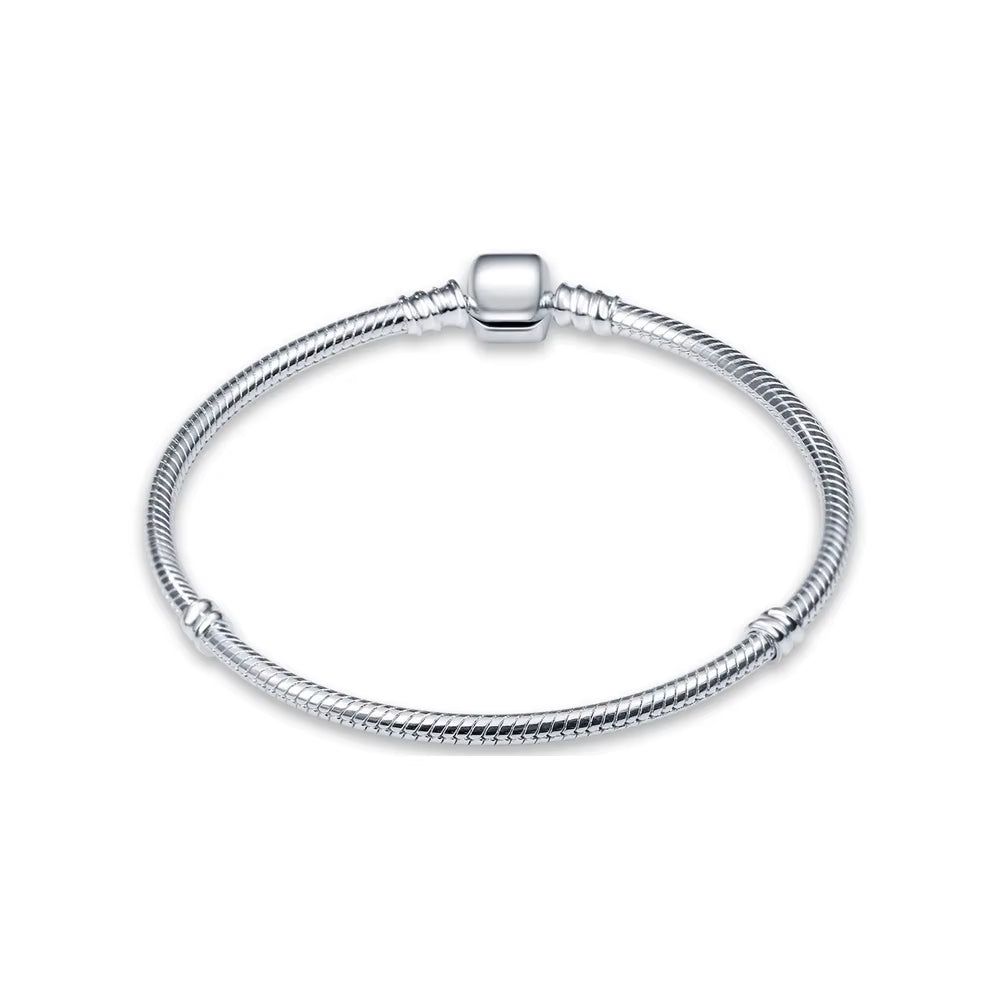 925 Sterling Silver Kitty Family Tree Shell Charm for Women Fashion Classic Original DIY Bracelet Exquisite Jewelry Gifts